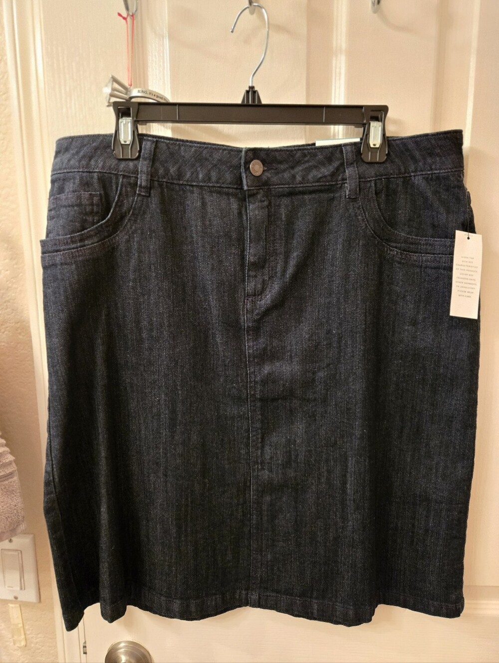 Liz Claiborne Dark Blue Denim Skirt